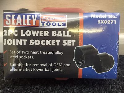 #ad Sealey SX0271 Lower Ball Joint Socket Set 2 Piece Fits Peugeot Citroen GBP 25.66