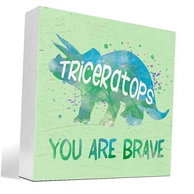 #ad Wood Dinosaur DecorPositive Affirmations Wood SignYou Are Brave You are Brave $25.44