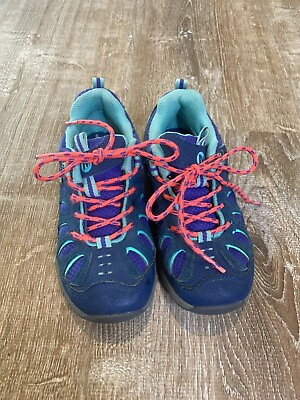#ad Merrell Chameleon Hiking Shoes Girls 12 Purple Teal Pink EUC $24.97