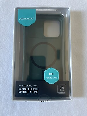 #ad Nillkin Magnetic Case For iPhone 15 Pro Max Slide Cover Camera Protection Green $10.00
