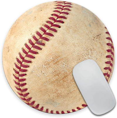 #ad Mousepad Ball Baseball Mousepad Sport Coworker Gift Teachers Gift round Mouse Pa $8.49
