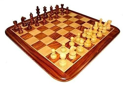 #ad 21quot; Wooden Chess Board Game Set Rosewood with King 3.75quot; Tournament Chess Set $422.75