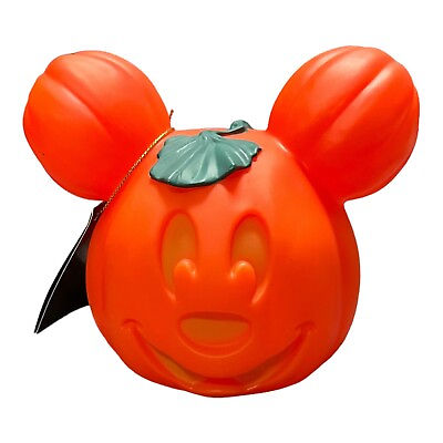 #ad 2023 Disney Parks Halloween Mikey Mouse Color Changing Miniature Pumpkin $38.97