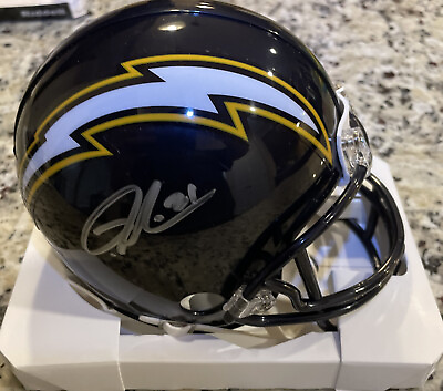 #ad 🔥LaDainian Tomlinson HOFER Signed MIni Helmet Blue San Diego Chargers Player🔥 $159.00