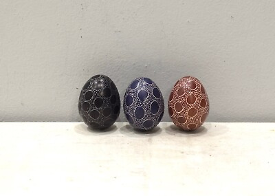 #ad African Carved Soapstone Eggs Kenya $6.00