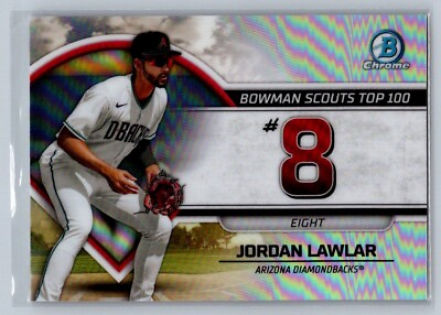 #ad 2023 Bowman Chrome Bowman Scouts Top 100 Jordan Lawlar BTP 8 $1.99