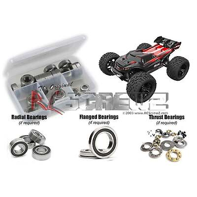 #ad RCScrewZ Rubber Shielded Bearing Kit rcr061r for RedCat Racing TR MT8e BE6s $49.95