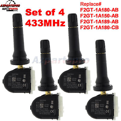 #ad 4X Tire Pressure Sensors TPMS F2GT 1A150 AB F2GT 1A189 AB F2GT 1A180 CB For Ford $32.97