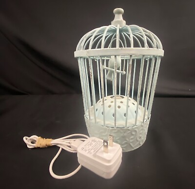 #ad Rustic Birdcage Color Changing Portable Night Light LED Lamp $22.32