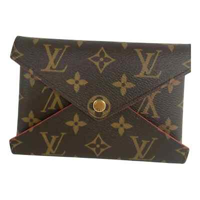 #ad Auth Louis Vuitton Kirigami MM Pochette Monogram Canvas Red Leather Accessory $600.00
