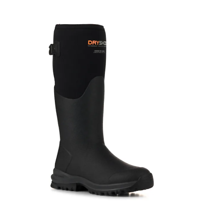 #ad Women#x27;s Black Neoprene Waterproof Round Toe Rubber Outdoor Boots $84.00