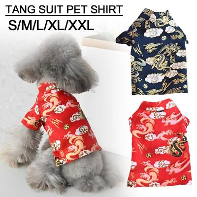 #ad Ready Stock Fashion Dog Clothes Cat New Chinoiserie New Year Clothes Chinese $6.56