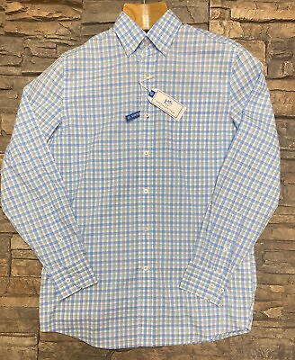 #ad Southern Tide Stretch Cotton Ocean Channel Gingham Skipjack Sport Shirt NWT S $43.00