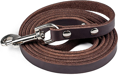 #ad Leather Dog Leash Genuine Material Leather Leash for All Pet Sizes Leather L $21.15
