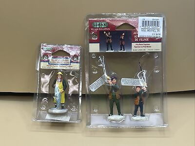 #ad LEMAX Village Collection 2001 Item No. 12488AM And 12495AM Lot Of 2 $25.00