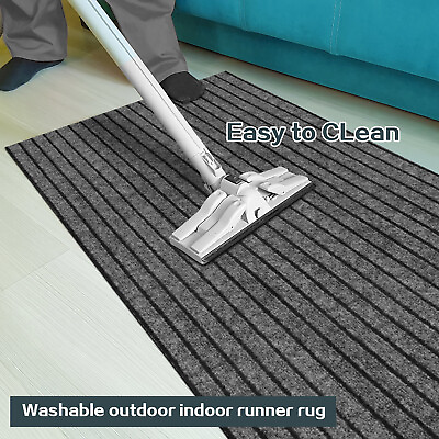 #ad Modern Hall Runner Rug Long Rugs Hallway Area Carpet Non Slip Rubber Mat Home $27.82