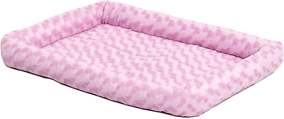 #ad Bolster Dog Bed 18L Inch Pink Dog Bed or Cat Bed W Comfortable Bolster Ideal $35.69