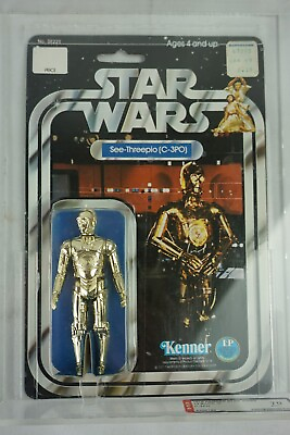 #ad Vintage 1978 Kenner Star Wars 12 Back C C 3PO See Threepio AFA 70 EX MOC $1200.00