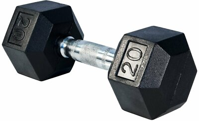 #ad Cap Rubber Hex Dumbbells 5 10 15 20 25 30 40 50 Singles or Pair FAST SHIP $110.00