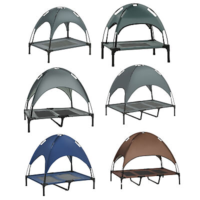 #ad Elevated Pet Bed Dog Foldable Cot Tent Canopy Instant Shelter Outdoor $49.99