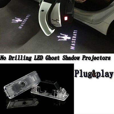 #ad 2x Car LED Door Ghost Projector Puddle Light For Maserati GranTurismo 2012 2019 $19.95
