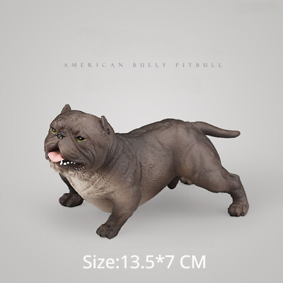 #ad American Bully Pitbull Simulated Animal Model Scene Decor Dog Toys $22.00