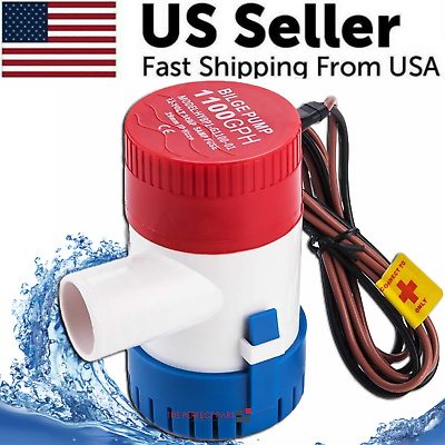 #ad #ad 1100GPH 12V Electric Marine Submersible Bilge Sump Water Pump For Boat 3 4quot; Hose $11.39