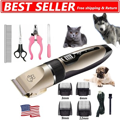 Dog And Cat Hair Clipper Electric Hair Cutting Machine Professional Trimmer $24.99
