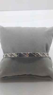 #ad Lovely Vintage Handcrafted Sterling Silver bangle bracelet RVT $49.94