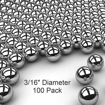 #ad 100 3 16quot; Inch G25 Precision Chromium Chrome Steel Bearing Balls AISI 52100 $7.50