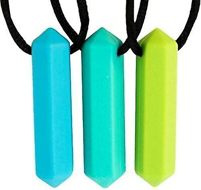 #ad Tilcare Chew Chew Crayon Sensory Necklace Set – Great for Autism and Biting $12.99