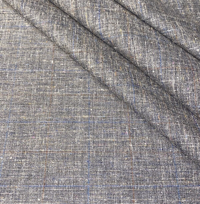 #ad Gray With Subtle Multi Color Linen Fabric By The Yard $21.74