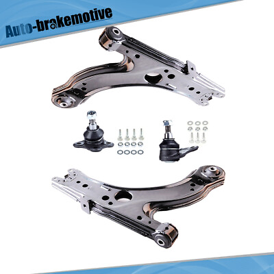 #ad 4 x For VW Golf Jetta Beetle Suspension Front Lower Control Arms Ball Joints Kit $53.14