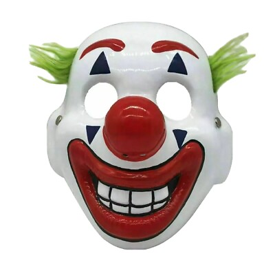 #ad DC Movie Joker Arthur Fleck Cosplay Mask Clown Masquerade Halloween Scary Mask $16.88