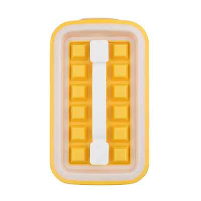 #ad HOMESMART Yellow Ice Cube Making Machine Lightweight Portable BPA Free Durable $20.20