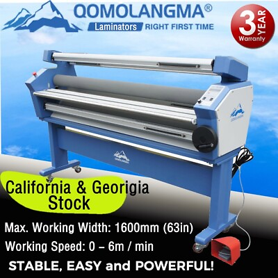 #ad 63quot; Automatic Cold Laminator Laminating Machine AC110V Heat Assisted Lamimation $2962.00