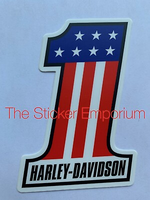 #ad Vintage 1 Harley Davidson Motorcycle Sticker Helmet Tank Toolbox Truck Decal $5.95