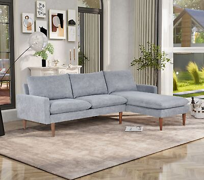 #ad 86#x27;#x27; Modern L Shape Sectional Sofa Couch with Chaise for Home Living Room $524.58
