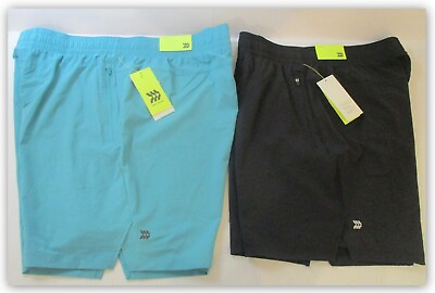 #ad Stretch Woven Shorts 7quot; All in Motion BLACK M Turquoise L Wicking Quick Dry $16.58