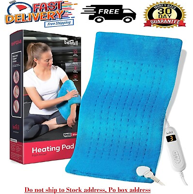 #ad Electric Heating Pad for Cramps Back Abdomen Shoulder Neck Pain Relief Soft Heat $17.97