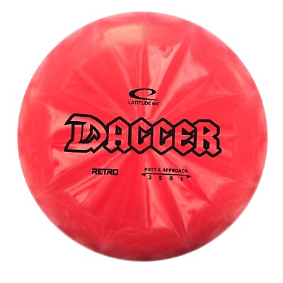 #ad DISC GOLF LATITUDE 64 RETRO LINE DAGGER STABLE PUTTER APPROACH 173g RED $13.99