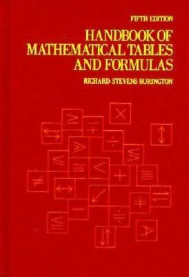 #ad Handbook of Mathematical Tables and Formulas $8.78