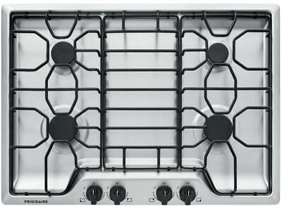#ad Frigidaire FFGC3012TS 30quot; Stainless Sealed 4 Burner Cooktop New LP kit included $399.00