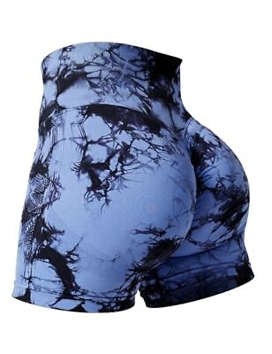 #ad Professional Women Workout Shorts 3.6quot; Scrunch Shorts X Small #1 Dark Blue $39.54