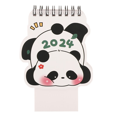 #ad Panda Calendar Mini Desk Calendar Decorative Desk Calendar Standing Calendar $8.19