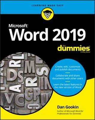 #ad Word 2019 For Dummies Paperback By Gookin Dan GOOD $5.05