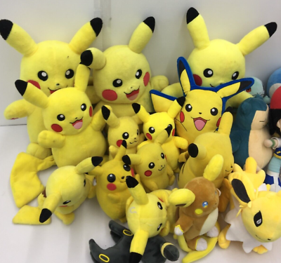 #ad LOT of 32 Pokemon Plush Collectibles Toys Cute Pikachu Bulbasaur Squirtle Dolls $176.00
