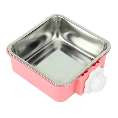 #ad Stainless Steel Hanging Food Water Bowl for Pet Dog Puppy For Crate Cage $11.64