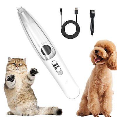 #ad Dog Hair Trimmer with Vacuum Quite Dog Trimmer with LED Light USB Rechargeable $25.35