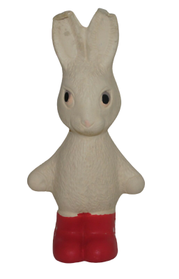 #ad Vintage Soviet Russian Rabbit Rubber Squeaky Toy USSR $45.00